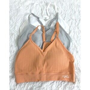 RYKA Sports Bra 3 Pack Size M Supportive Adjustable Straps Racerback Tagless